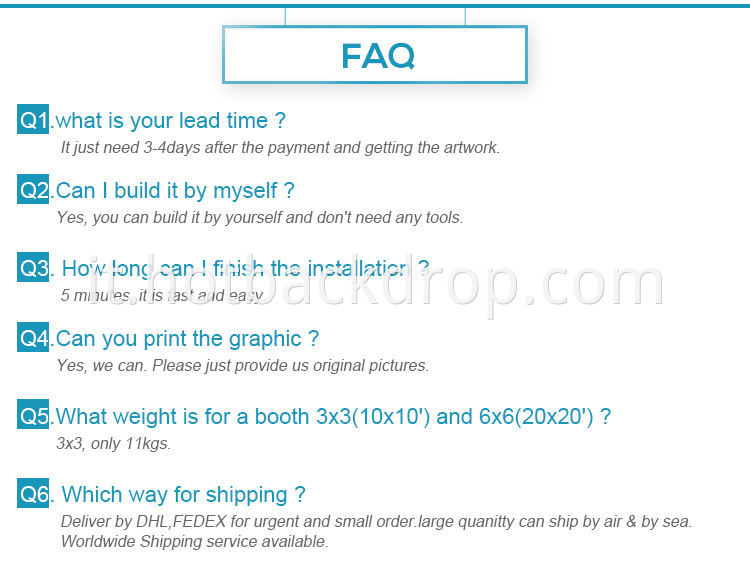 Stand Custing Case Case Foto Photo Portable Exhibition for Trade Show Display Booth